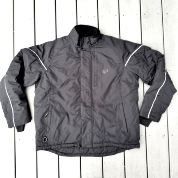Fox Other - Fox Racing Panzer Coat Black Heavy Duty Quilted Motorcycle Jacket Size XL